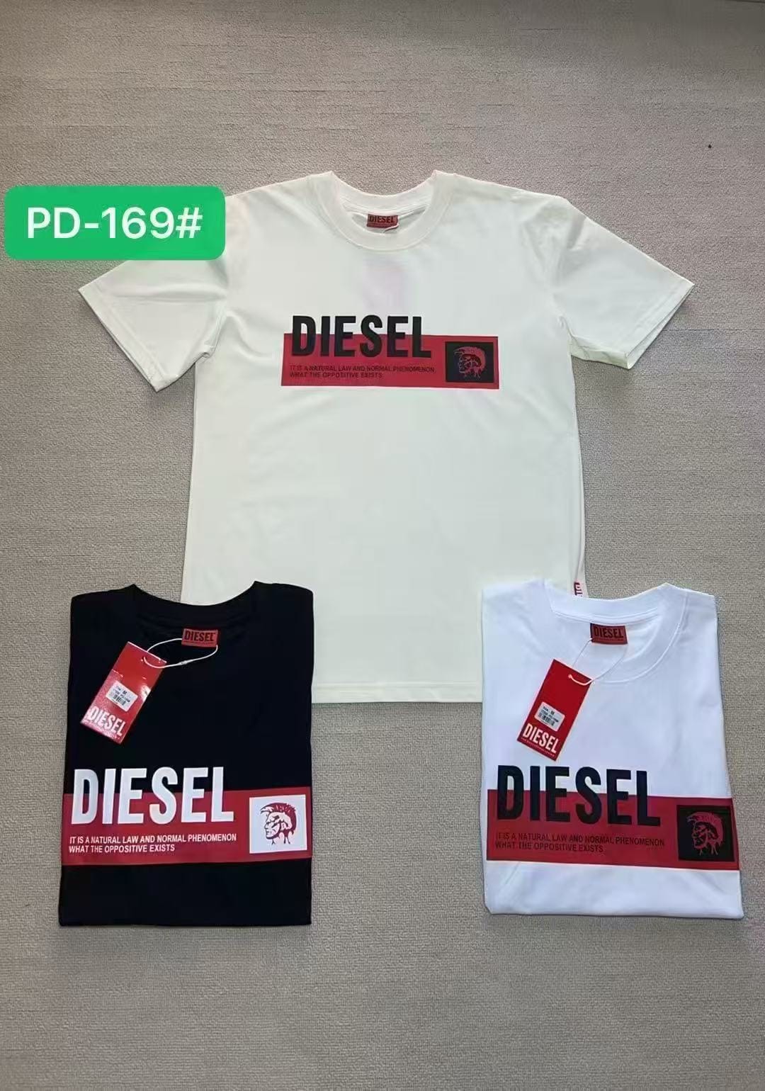 Diesel Red Bar Logo Tee