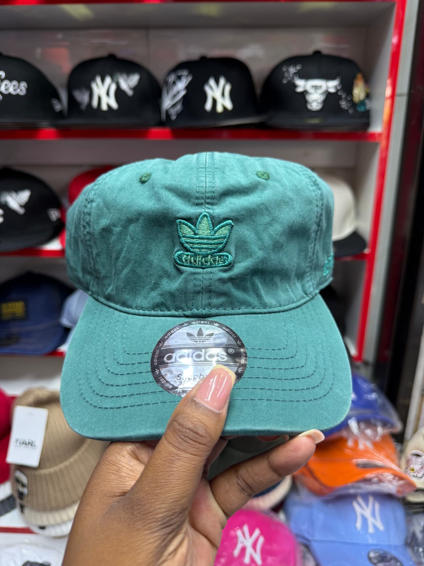 Adidas Trefoil Snapback — Green