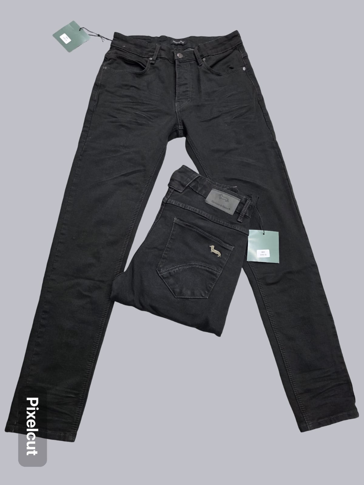 Harmont & Blaine Stretch Jeans — Jet Black