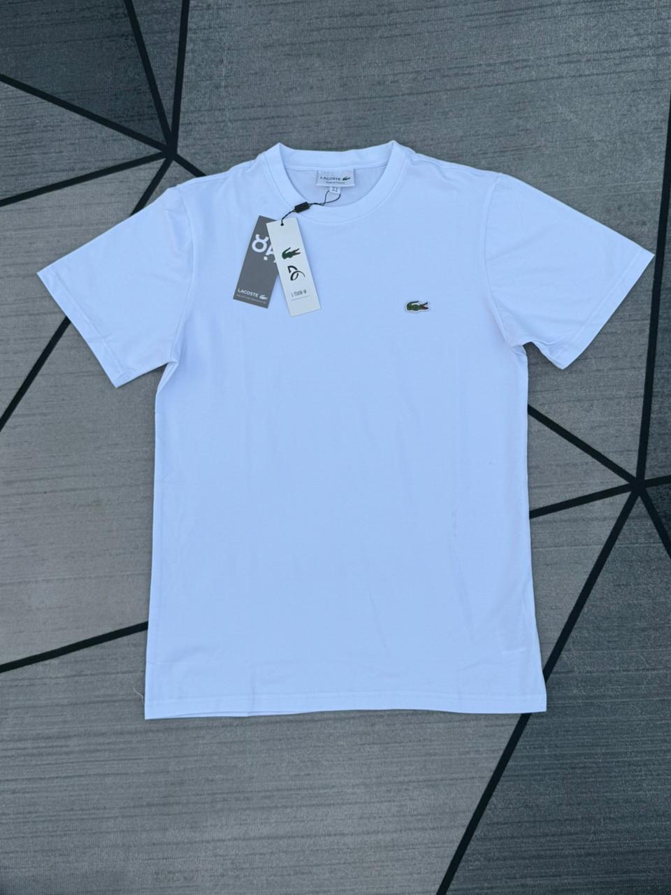 Lacoste Croc Crew Tee — White