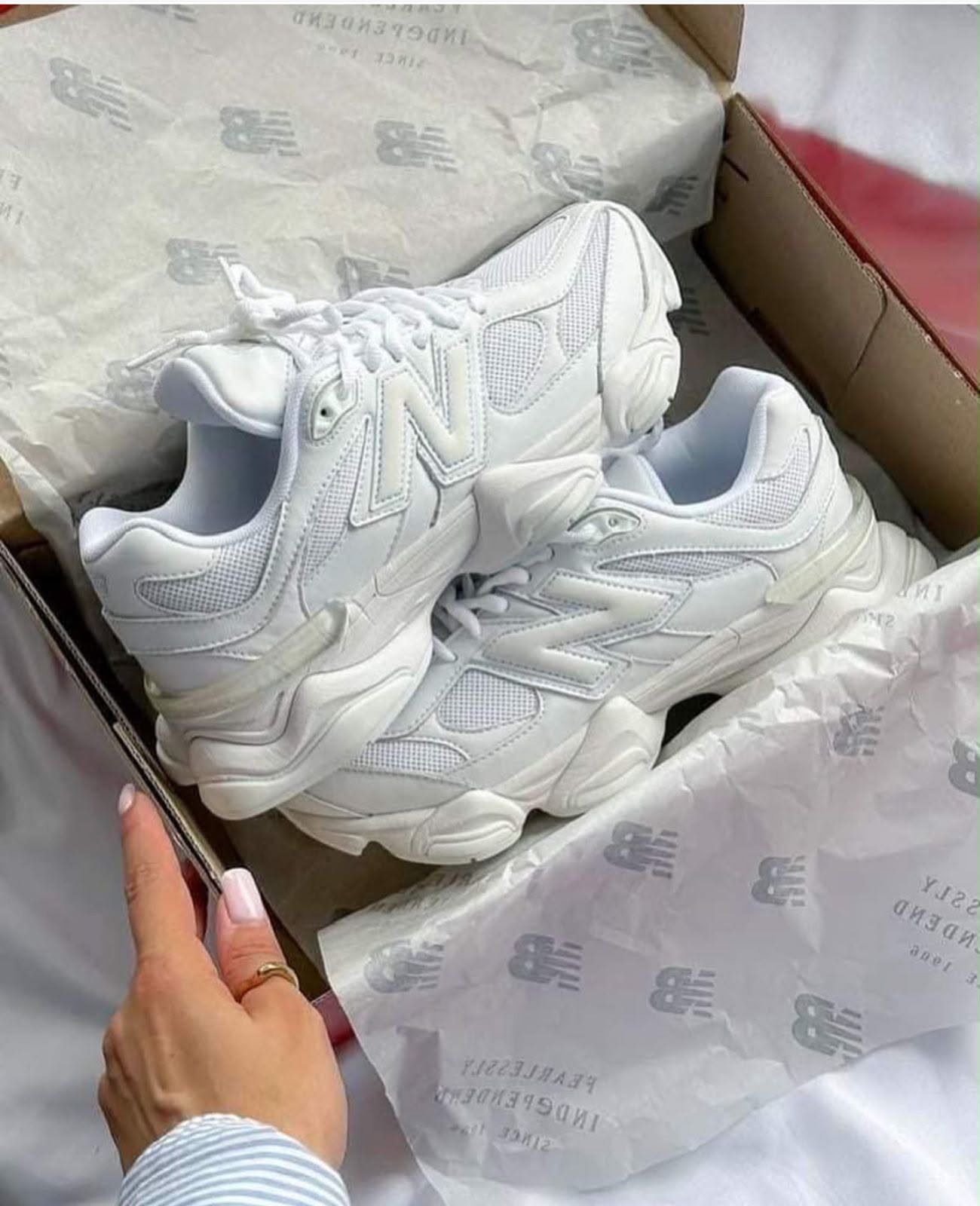 New Balance 9060 Triple White