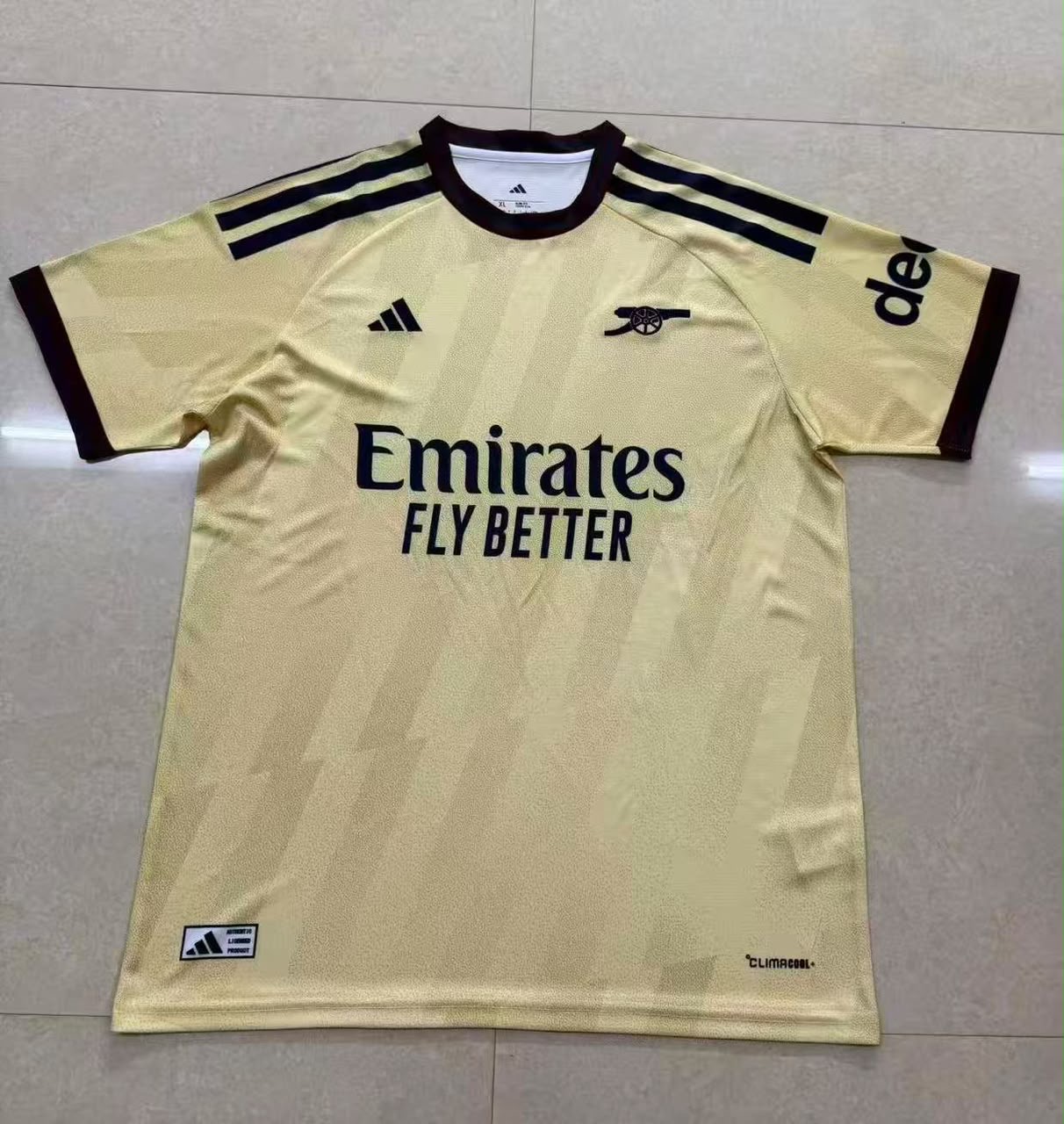 Arsenal Away Jersey — Gold