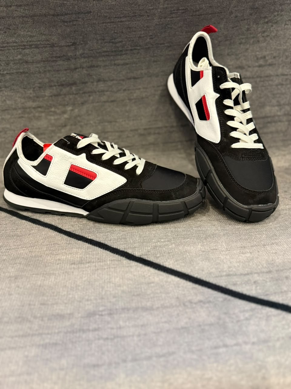 Diesel S-Racer Low Black White Red