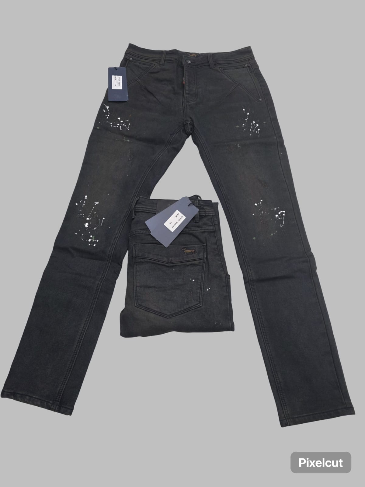 Harmont & Blaine Jeans — Splatter Black