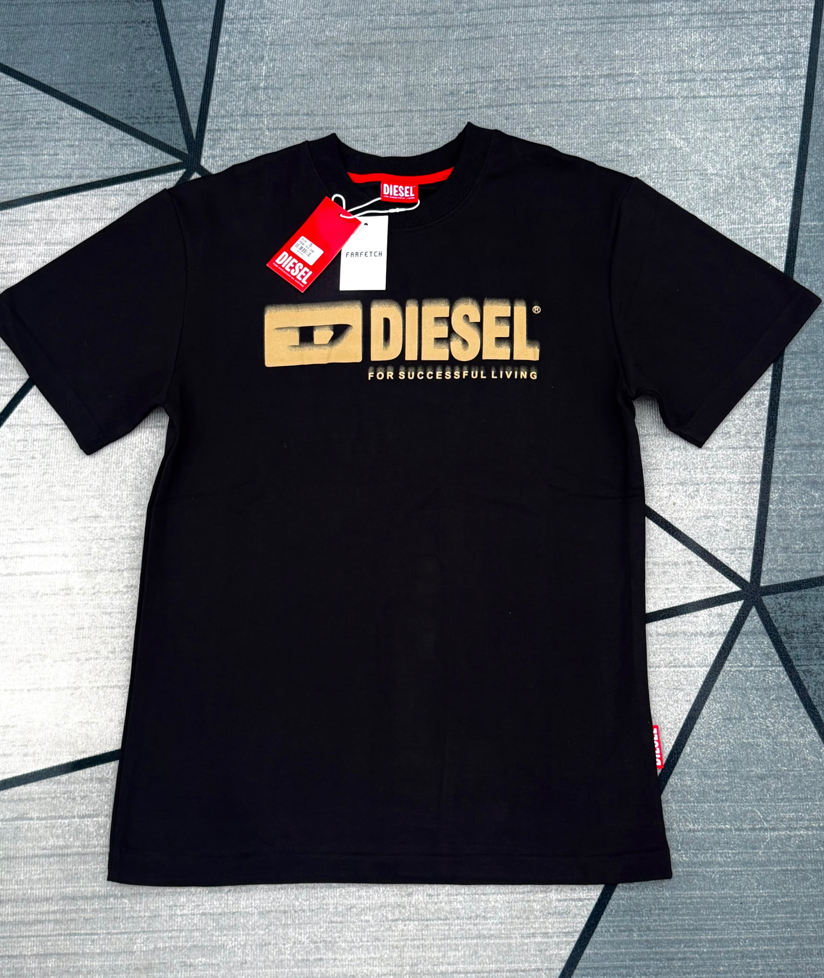 Diesel Block Logo Tee — Black