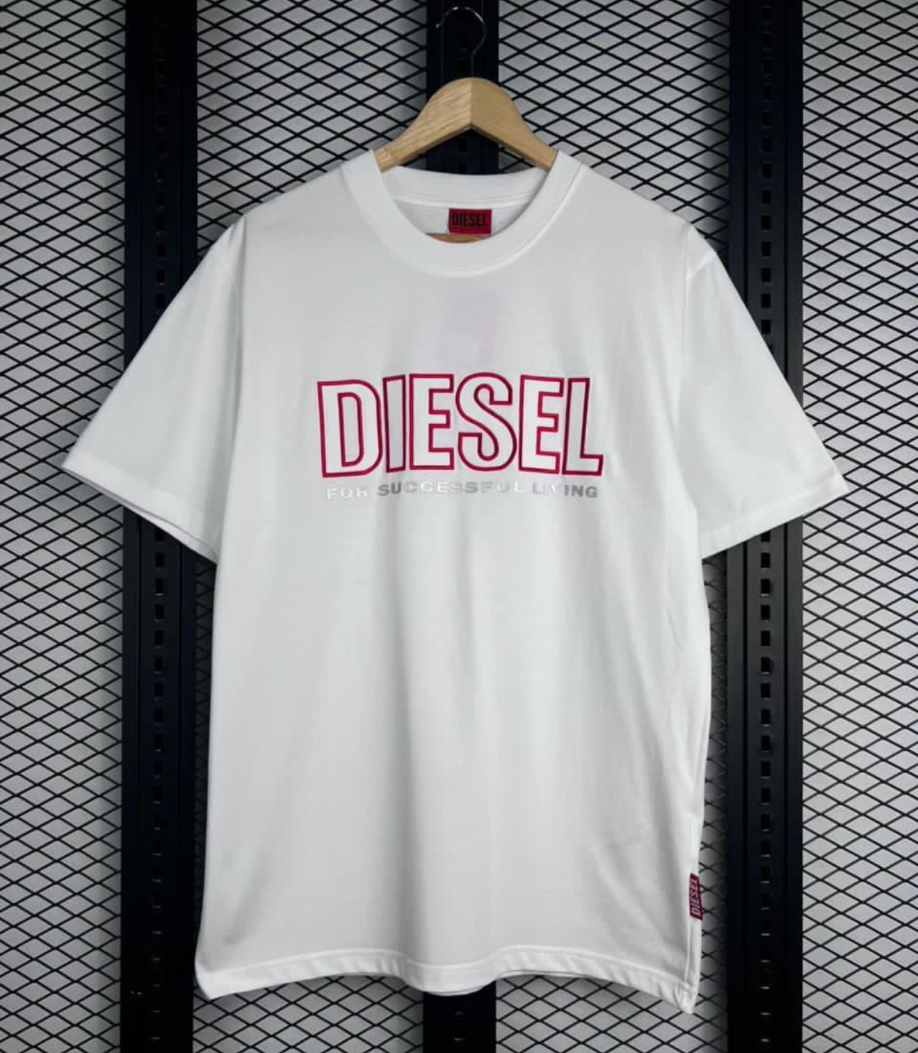 Diesel Logo Tee — White