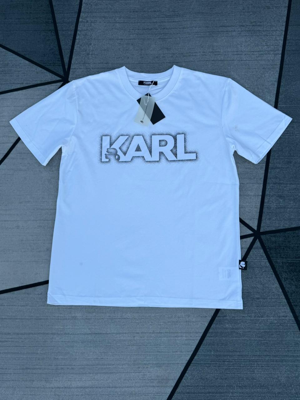 Karl Lagerfeld Logo Tee — White