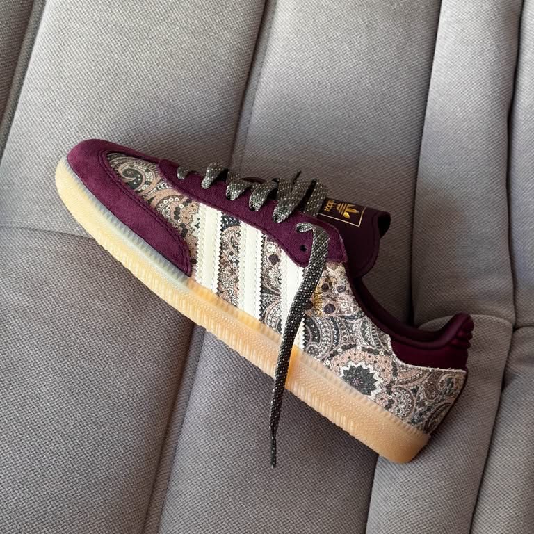 Adidas Samba β Maroon Paisley