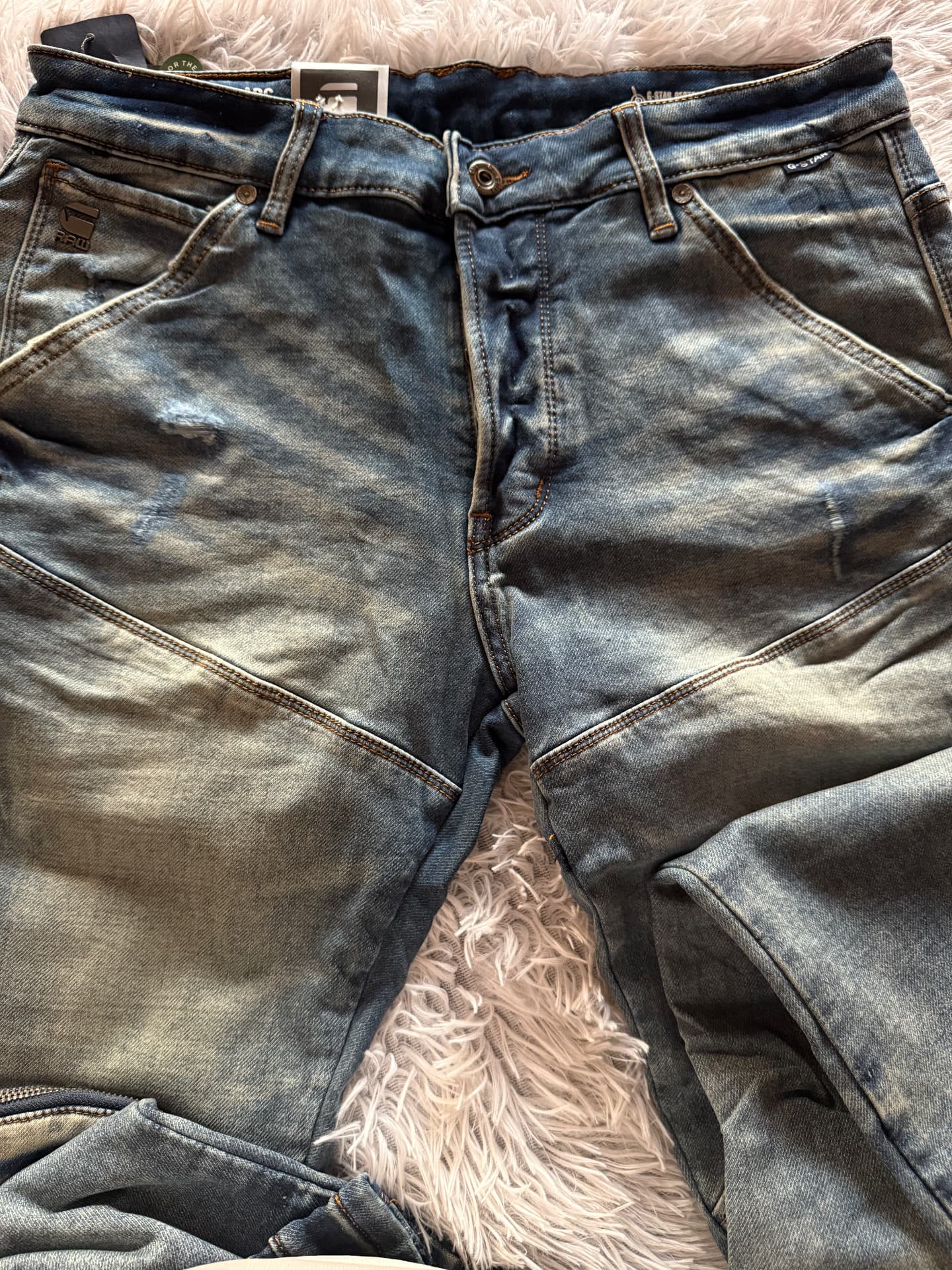 G-Star RAW 3D Tapered Jeans — Light Wash