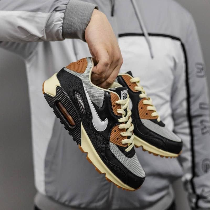 Nike Air Max 90 — Black/Cream/Orange