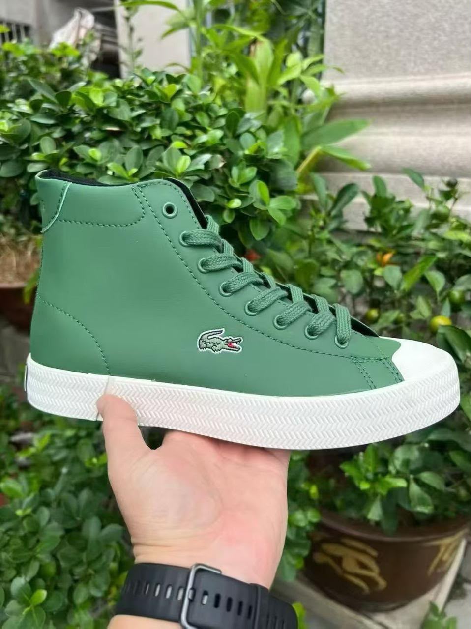 Lacoste Gulfport Mid Green & White
