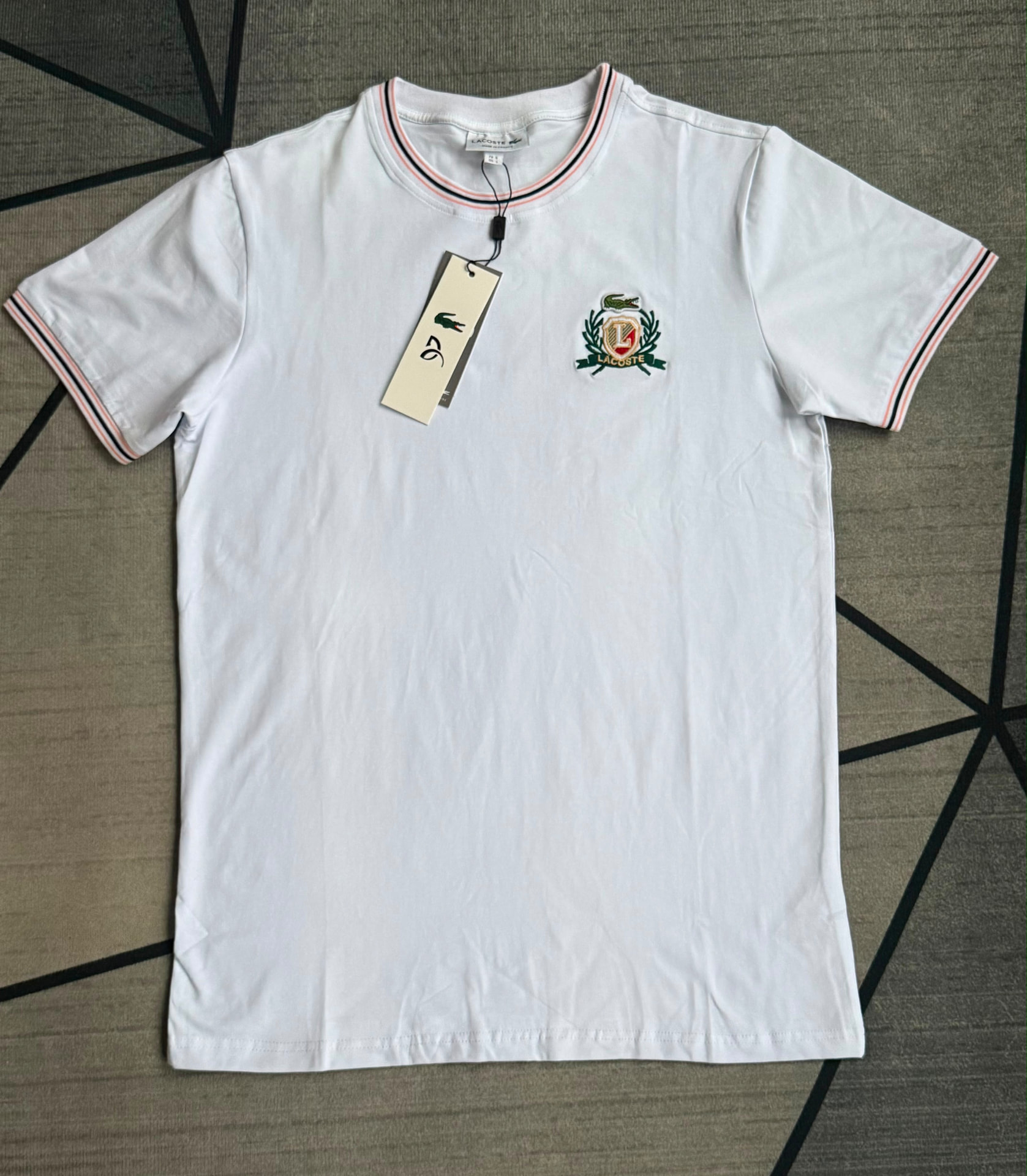 Lacoste Crest Tee — White