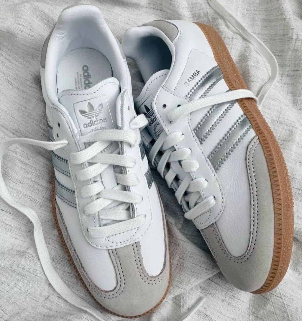 Adidas Samba OG β White/Silver Gum