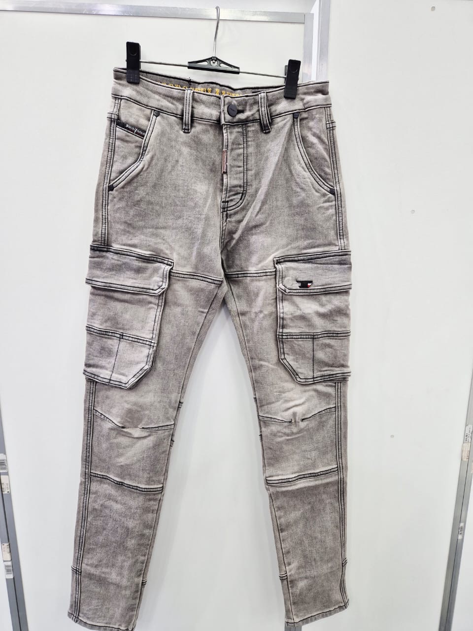 Diesel Cargo Jeans — Washed Grey