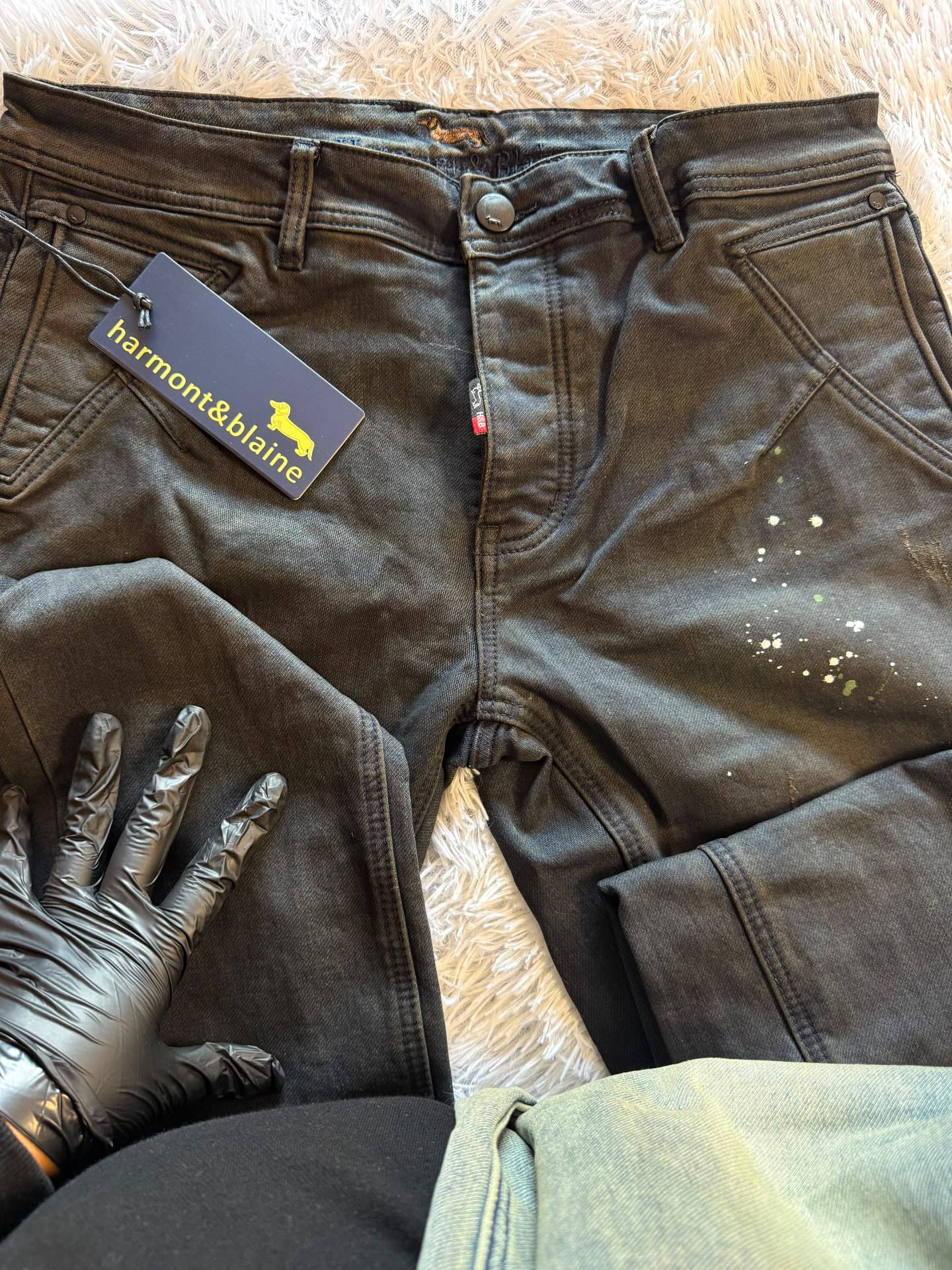 Harmont & Blaine Stretch Jeans — Washed Brown