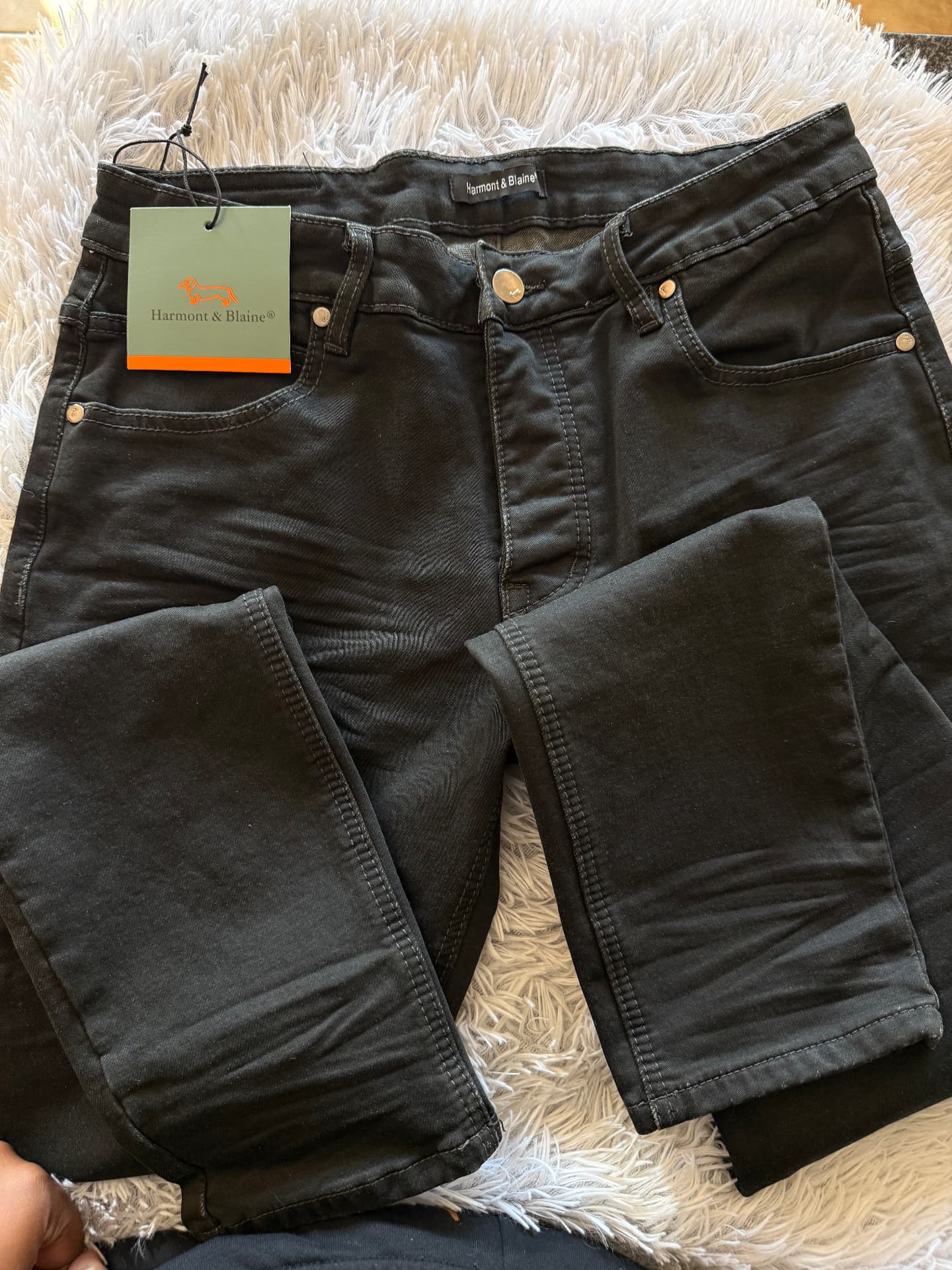 Harmont & Blaine Stretch Jeans — Black