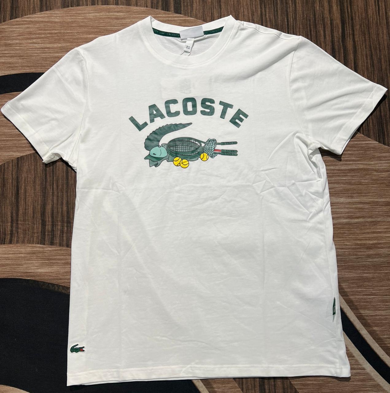 Lacoste Vintage Croc Tennis Tee — White