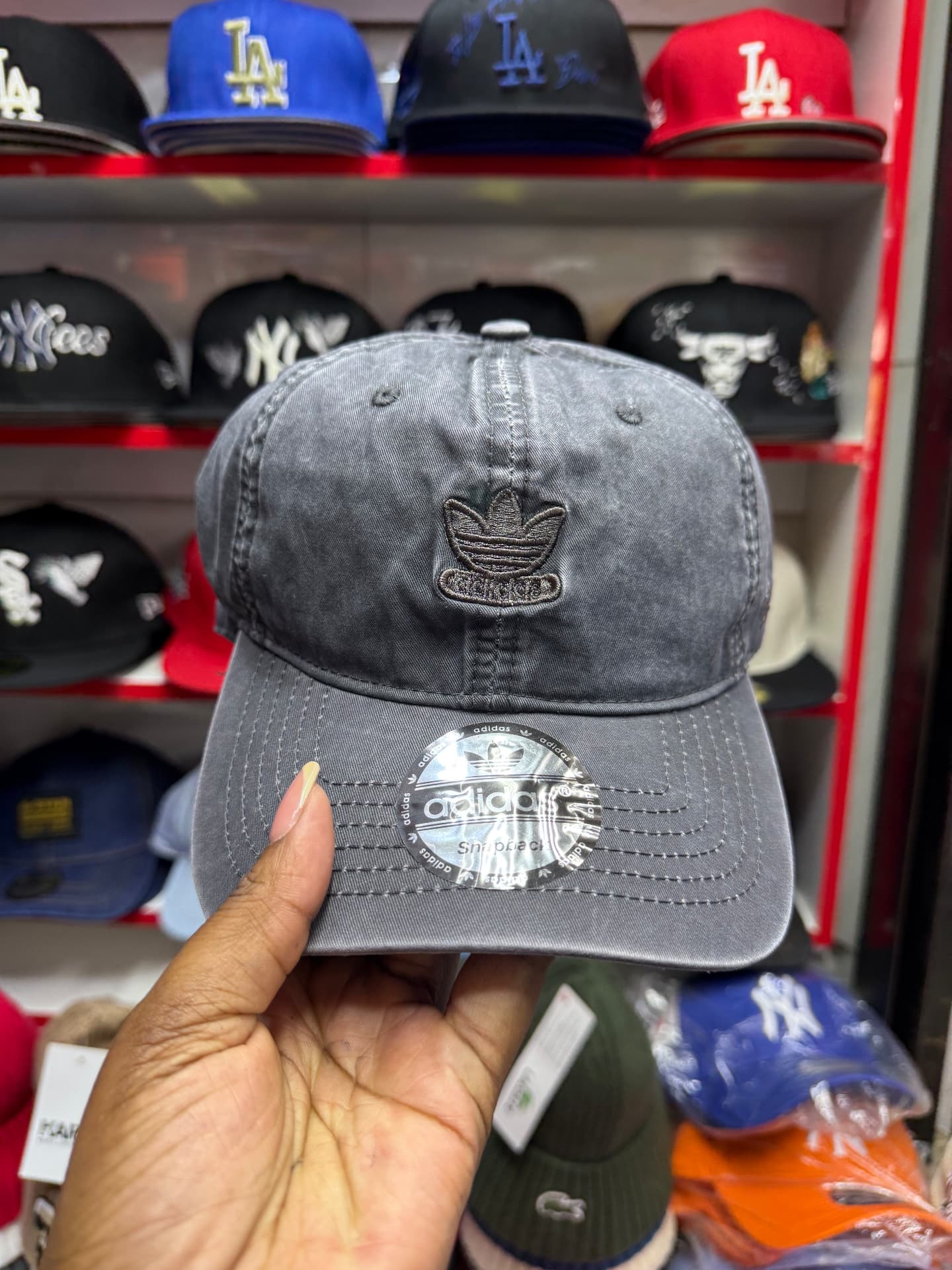 Adidas Trefoil Snapback — Grey