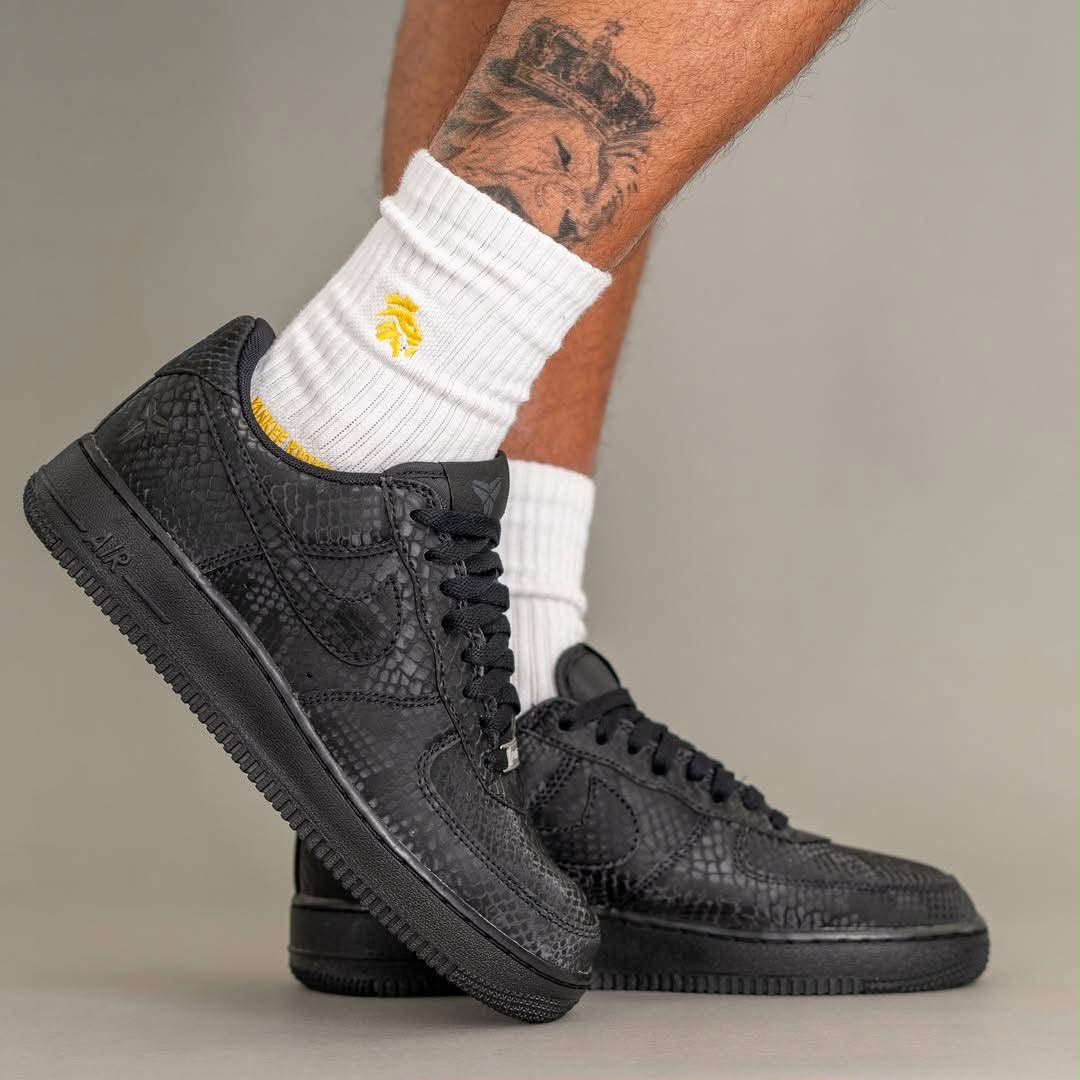Nike Air Force 1 Low — Black Snakeskin