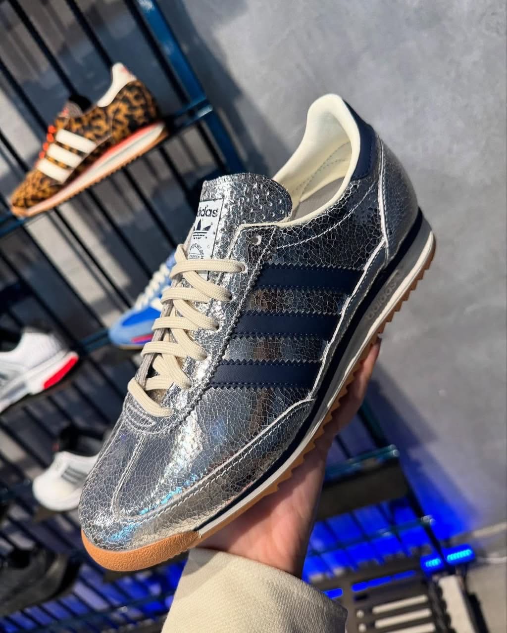 Adidas SL 72 β Silver Snakeskin