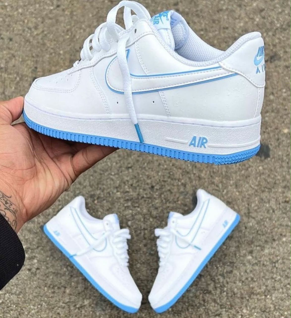 Nike Air Force 1 Low — White/University Blue