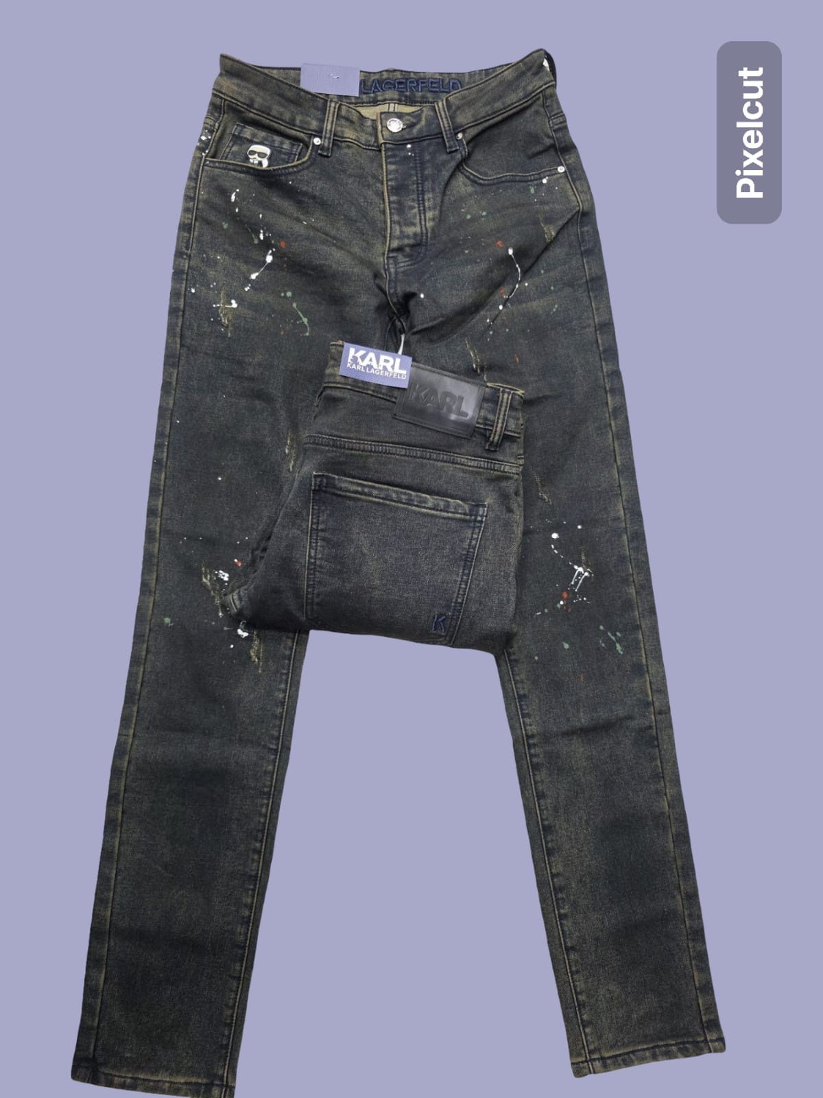 Karl Lagerfeld Jeans — Paint Splatter Black