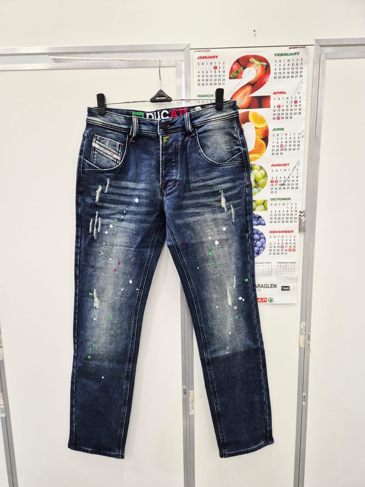 Diesel Ducati Jeans — Blue Splatter