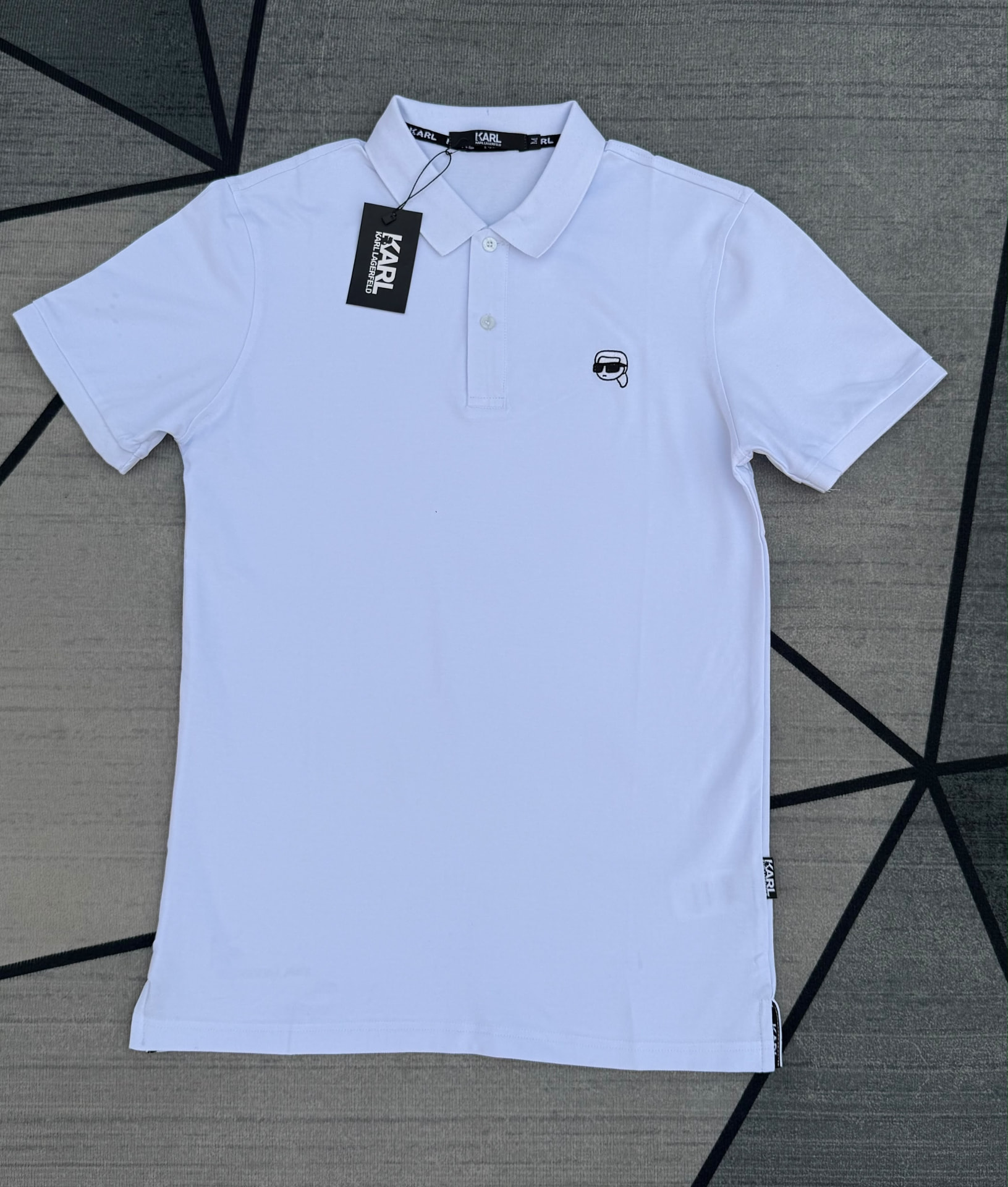 Karl Lagerfeld Polo — White