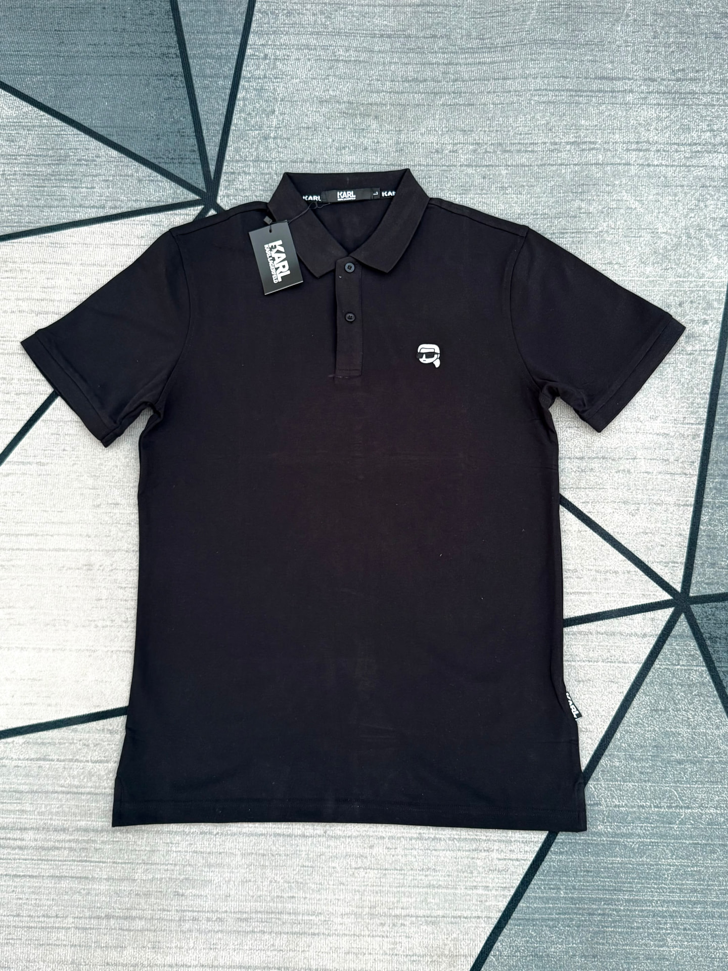 Karl Lagerfeld Polo — Black
