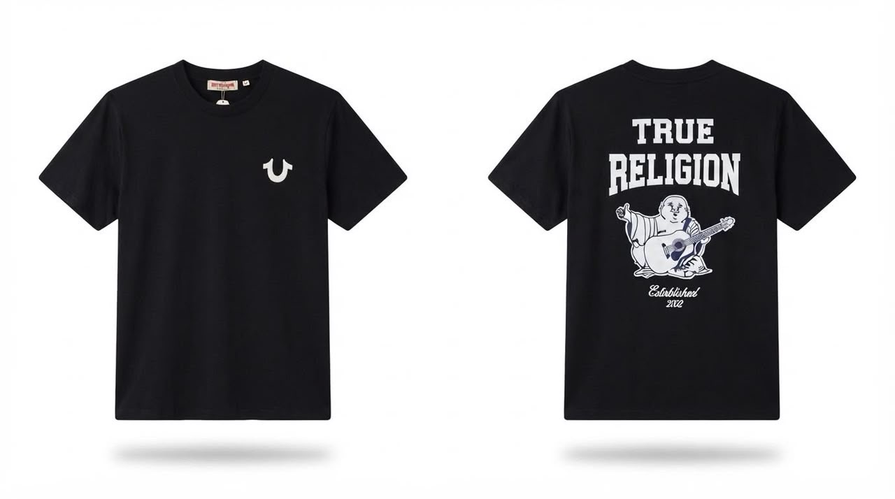 True Religion Buddha Tee — Black