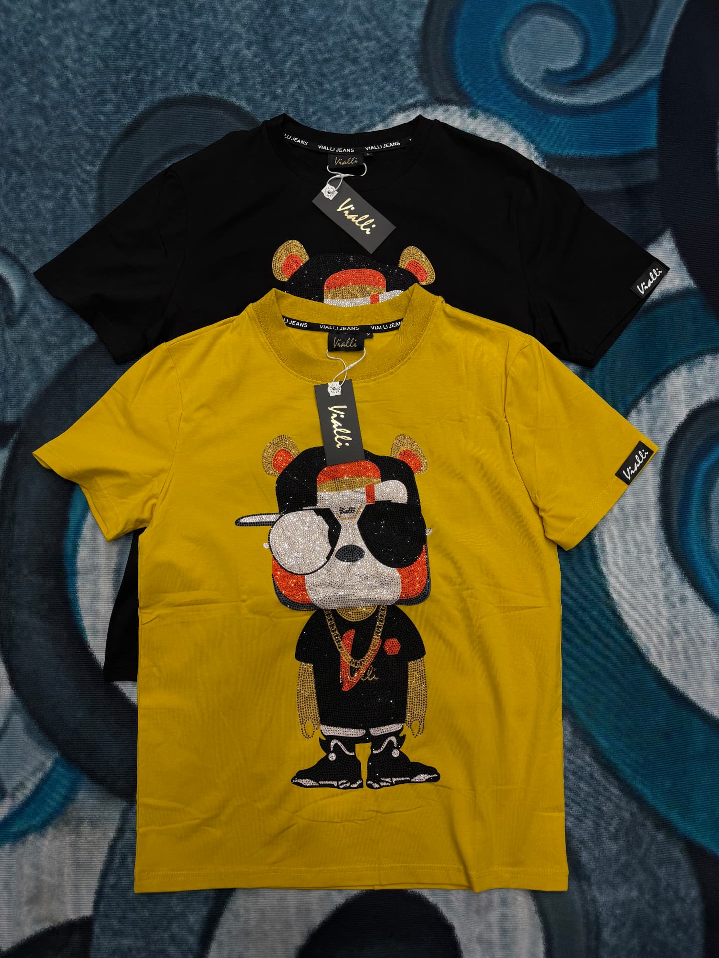 Vialli Rhinestone Bear Tee