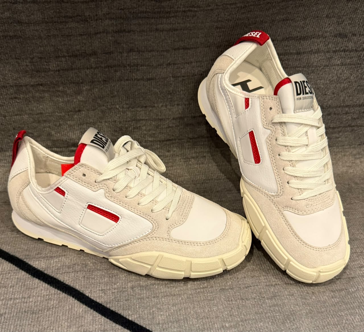 Diesel S-Racer Low White Red