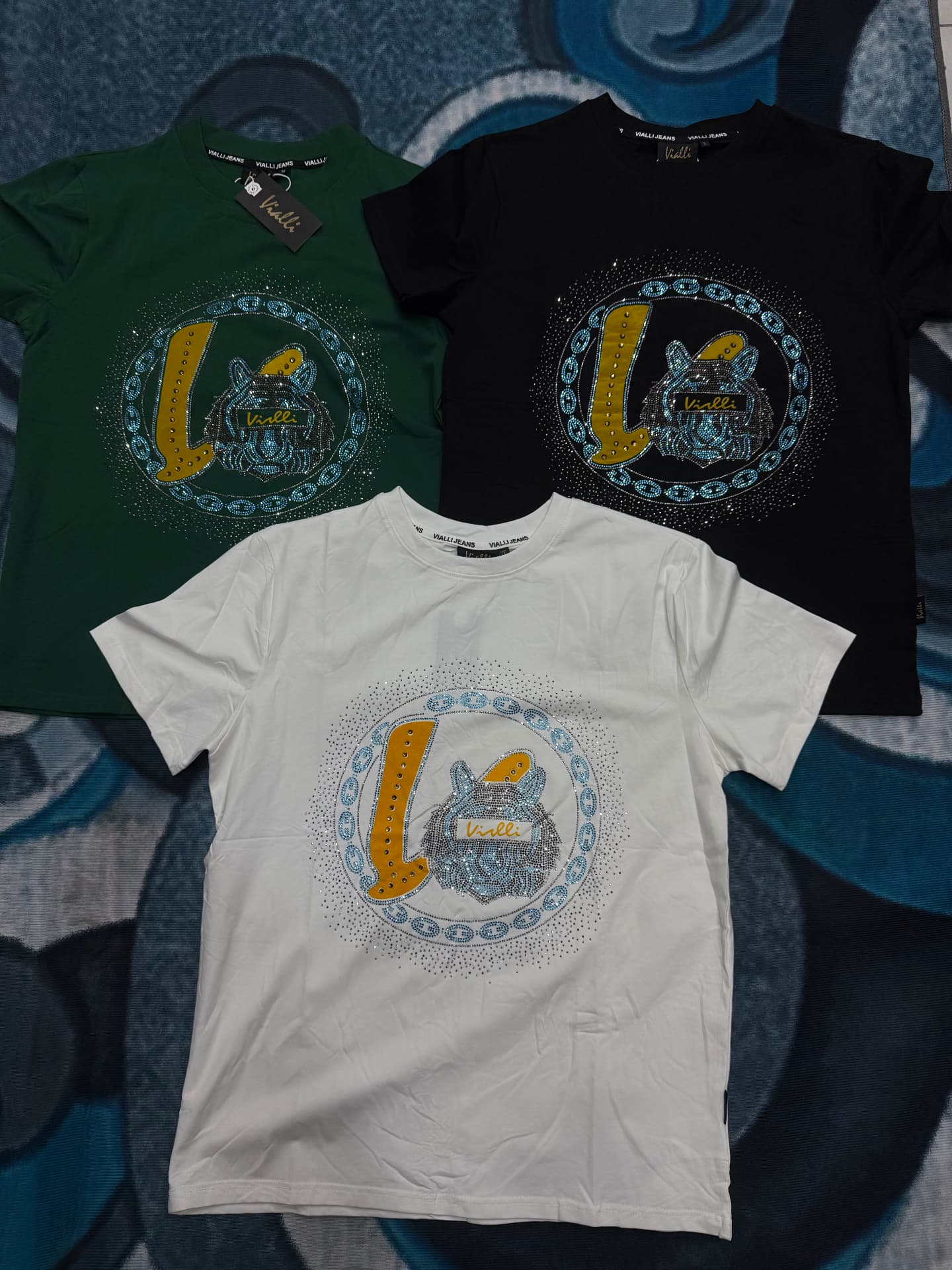 Vialli Tiger Chain Logo Tee