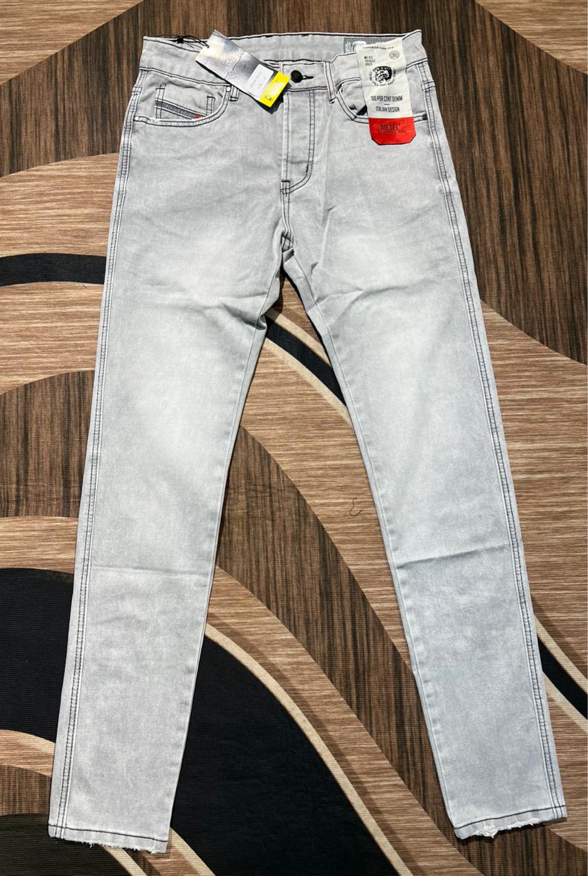 Diesel Slim Stretch Jeans — Washed Grey