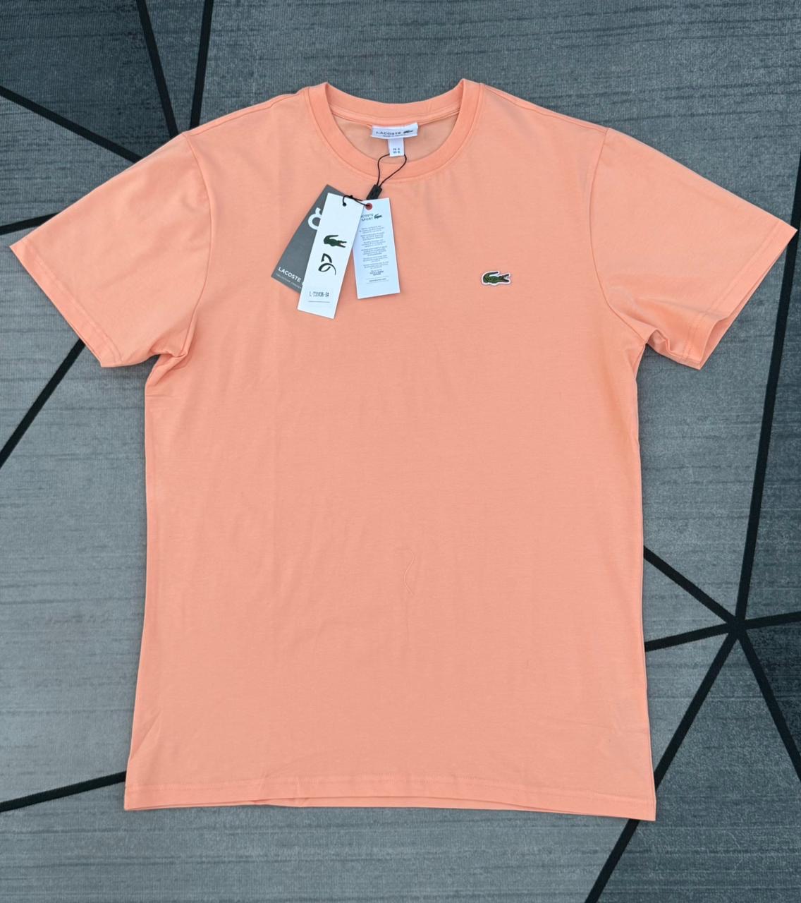 Lacoste Croc Crew Tee — Peach