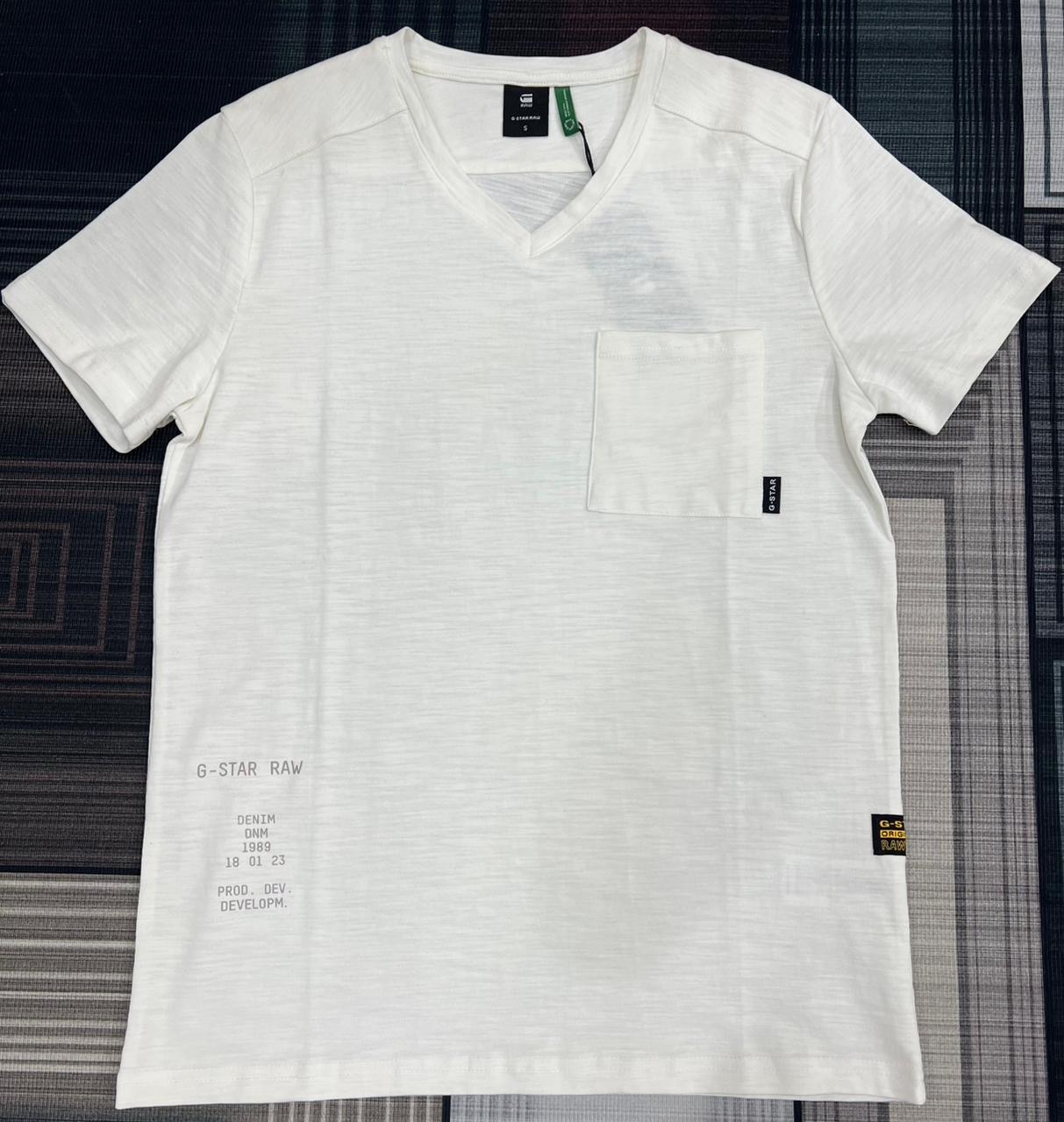 G-Star RAW V-Neck Tee — White