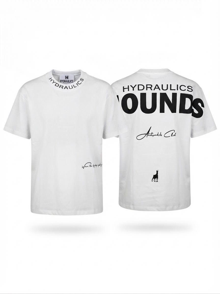 Hydraulics Hounds Tee — White