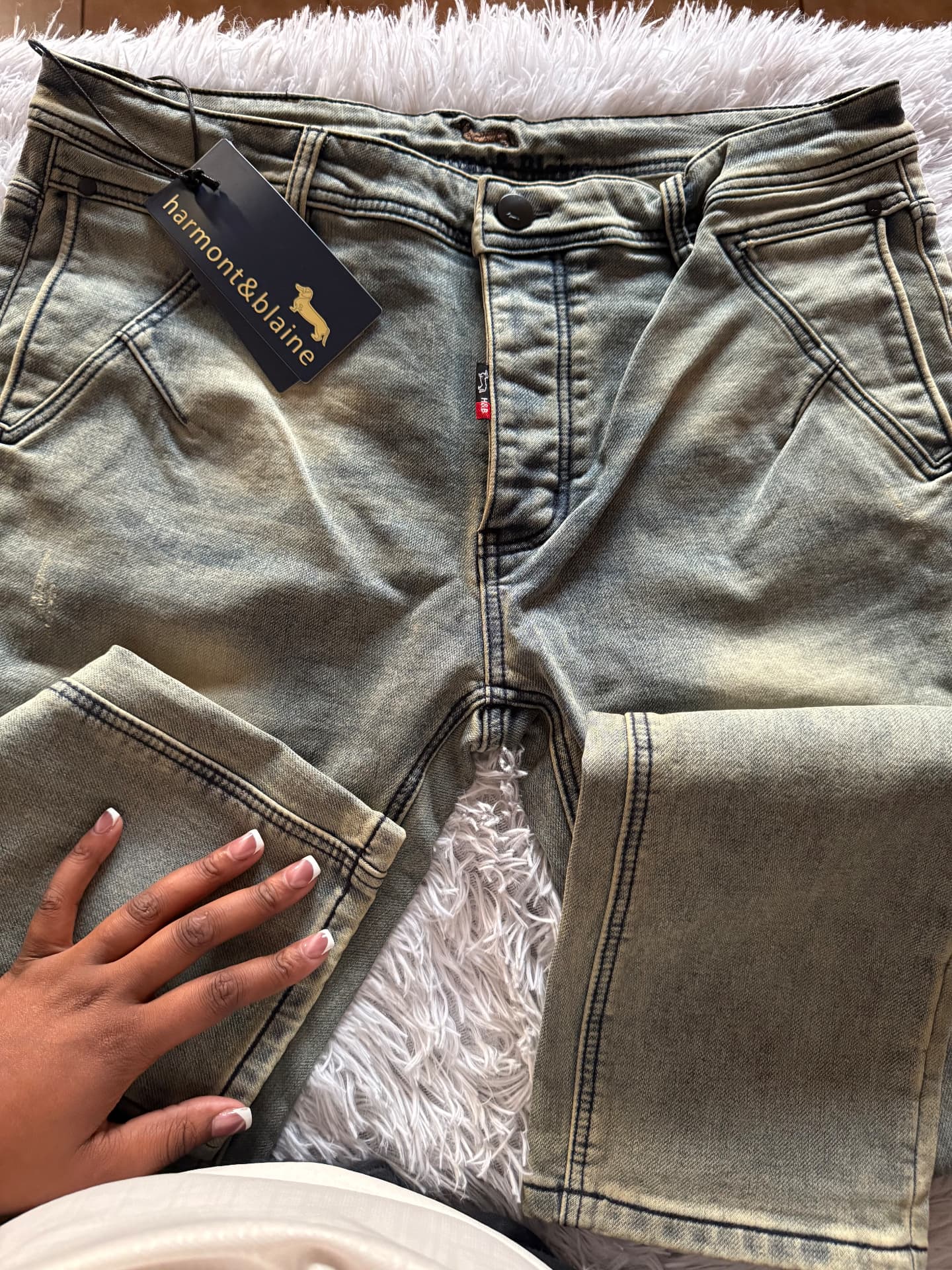 Harmont & Blaine Stretch Jeans — Light Wash