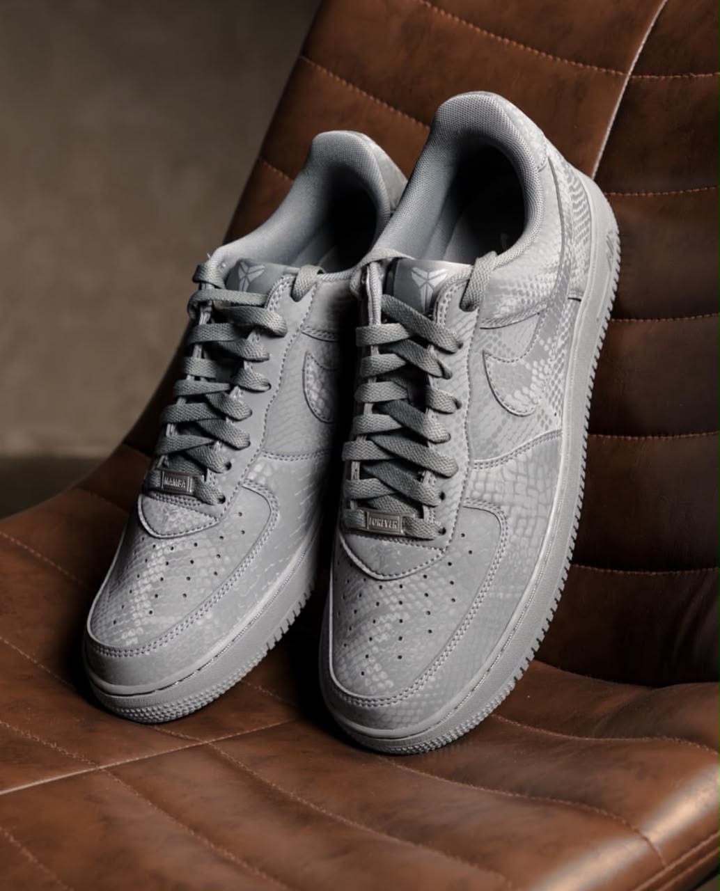 Nike Air Force 1 Low — Grey Snakeskin