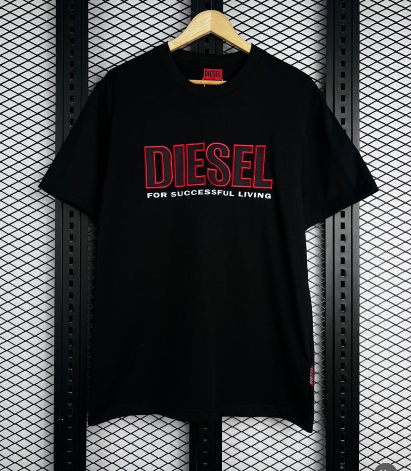 Diesel Logo Tee — Black