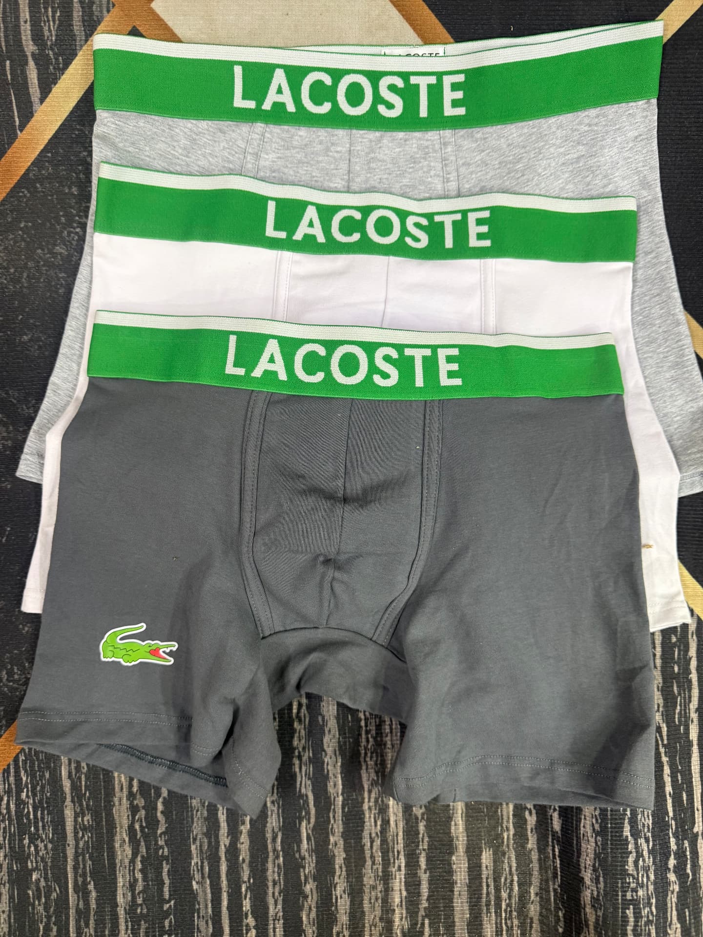 Lacoste Boxer Briefs — 3 Pack