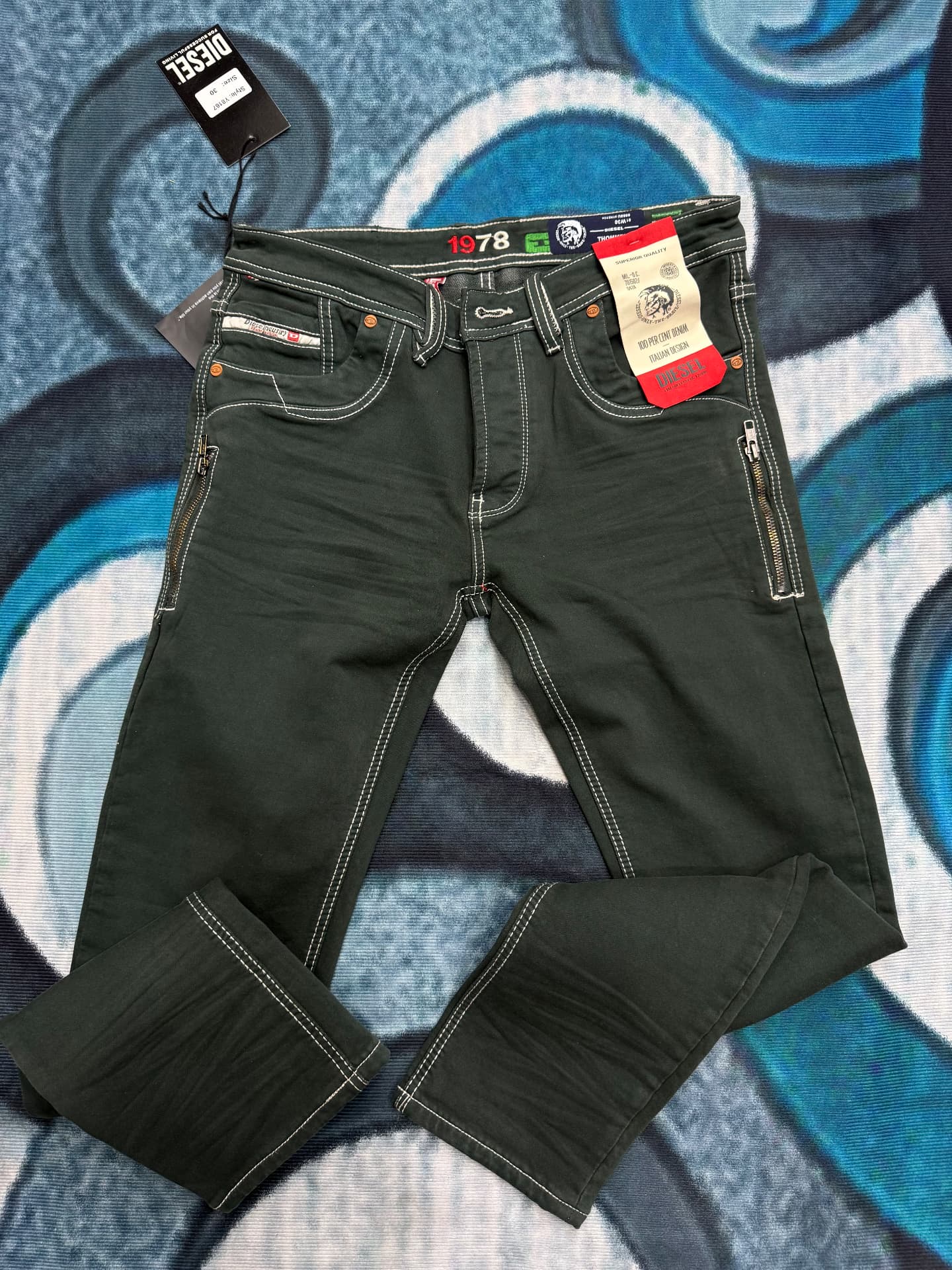 Diesel 1978 Thommer Jeans — Deep Green