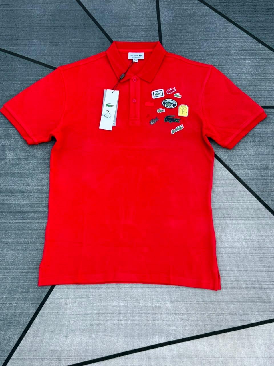 Lacoste Badges Polo — Red