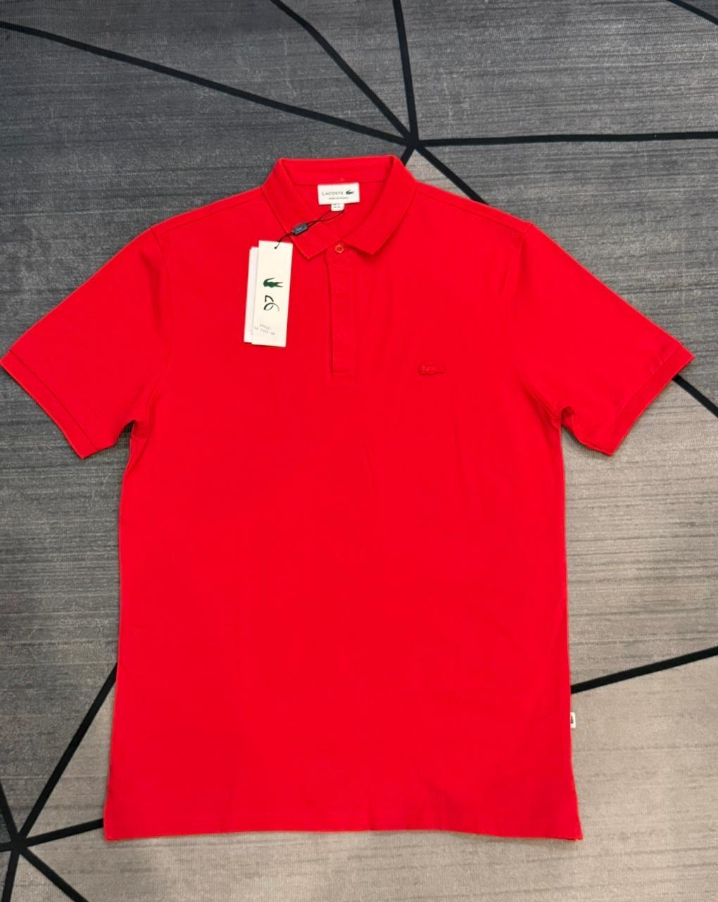 Lacoste Classic Pique Polo — Red