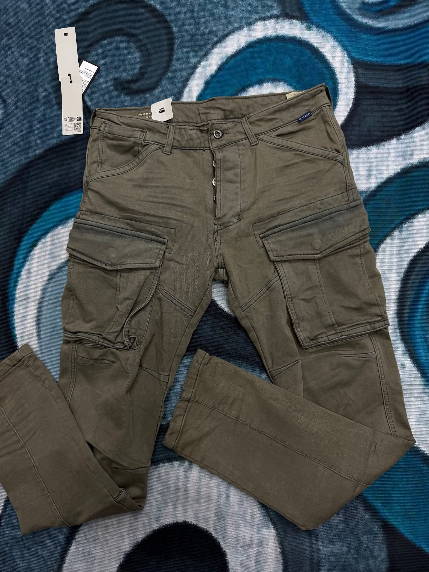 G-Star RAW Rovic Cargo Jeans — Olive