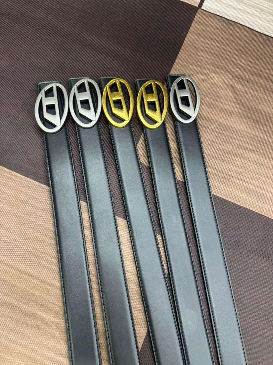 Diesel Oval D Leather Belt