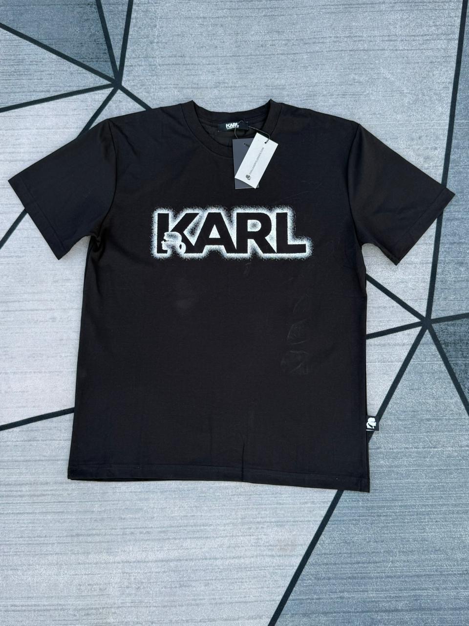 Karl Lagerfeld Logo Tee — Black