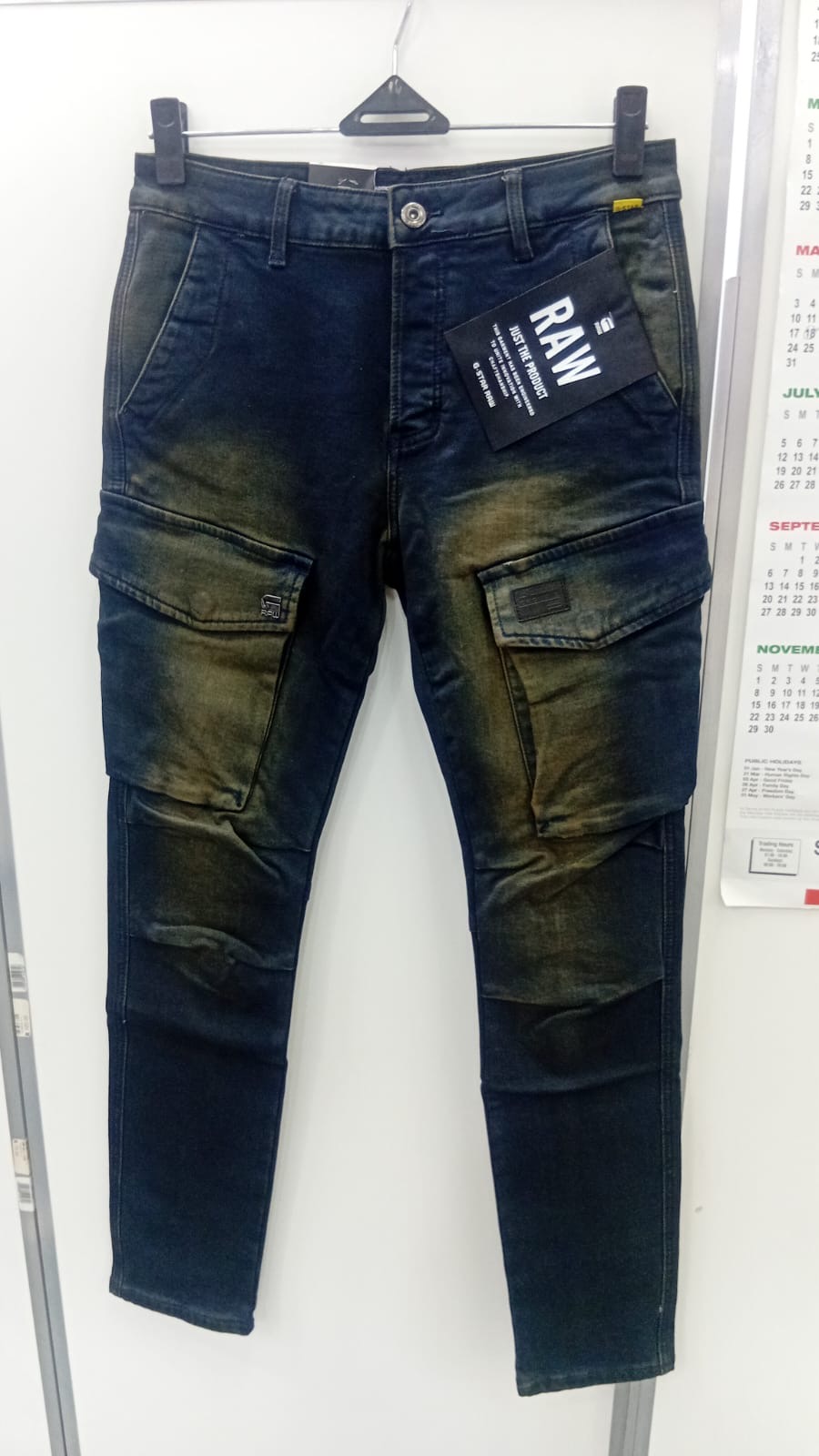 G-Star RAW Rovic Cargo Jeans — Dark Tinted