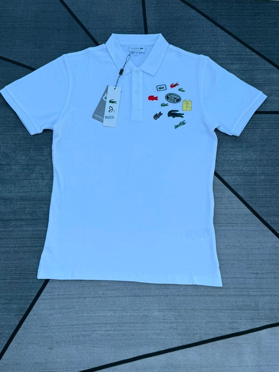 Lacoste Badges Polo — White