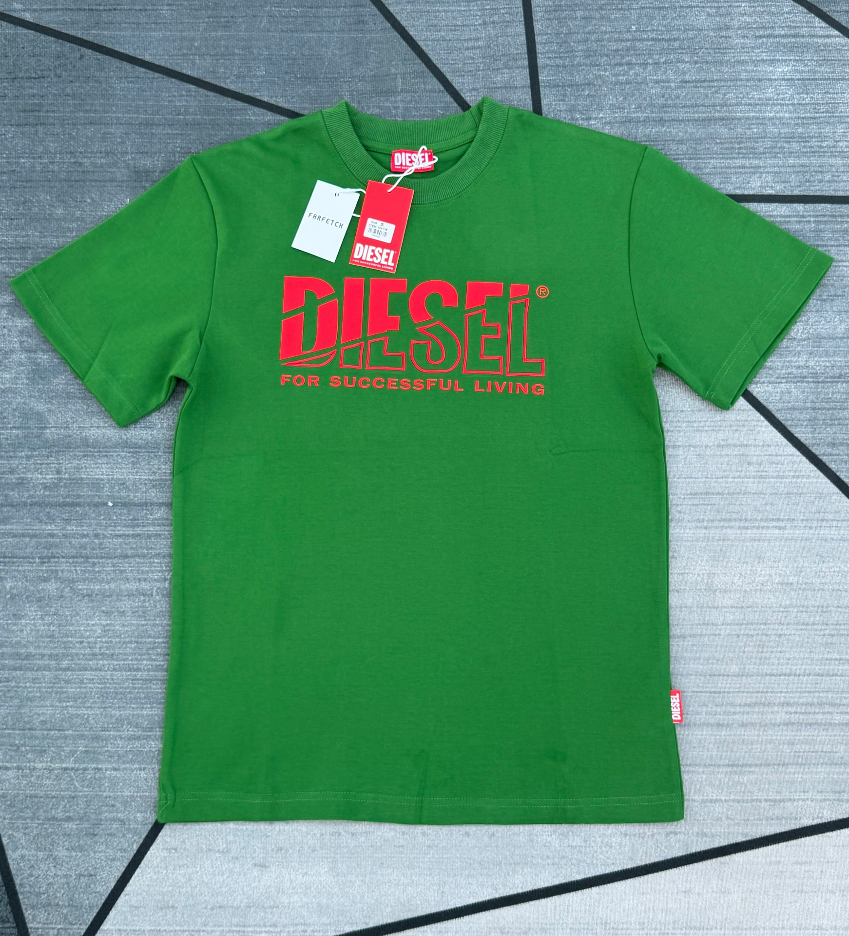Diesel Logo Tee — Green